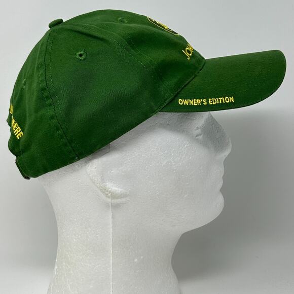 John Deere Owners Edition Hat Baseball Cap Green Farmer Farm Tractor Strapback - Picture 9 of 12